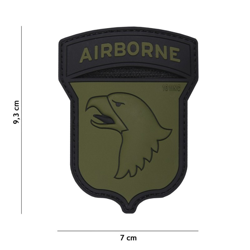 Klett Patch 3D PVC No.17024 Airborne101 ST grün/schwarz 9,3 x 7