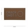 Klett Patch 3D No.17030 Crack shot coyote 4,1 x 7,4