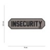 Klett Patch 3D PVC No.18003 Insecurity grau 2,5 x 9,0