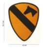 Patch Textil No.3062 US Cavalry  orange/schwarz 12,7 x 10