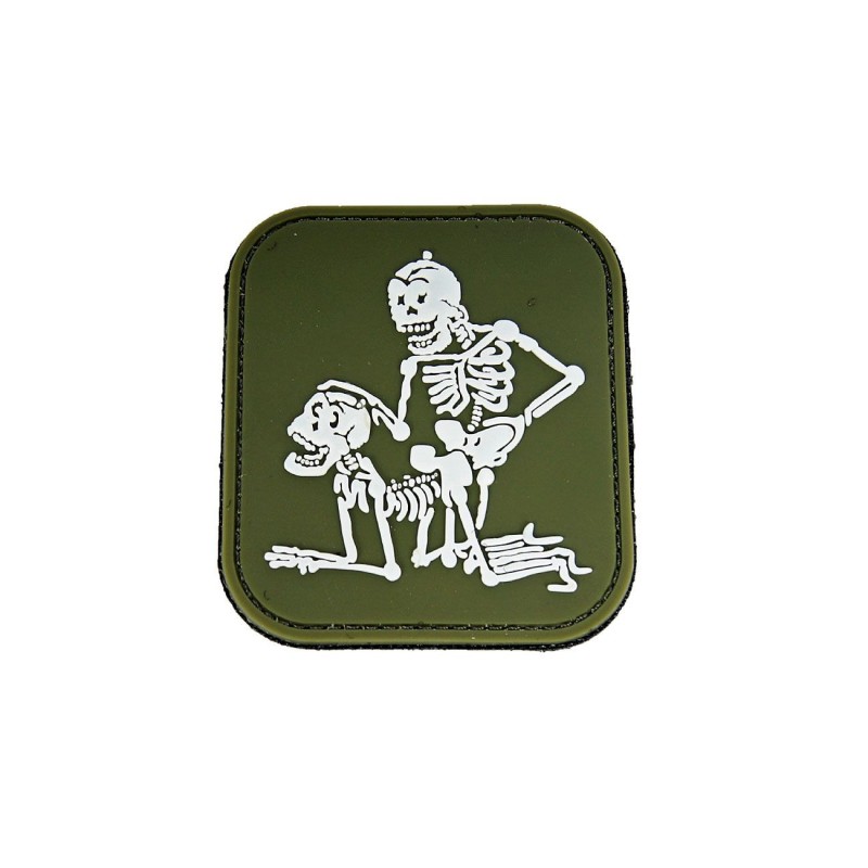 Klett Patch 3D No.11173 Skeletons grün/weiß 7,8 x 7