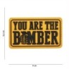 Klett Patch 3D PVC No.6112 You are the Bomber schwarz/gelb 5,2 x 9,0