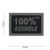 Klett Patch 3D No.11101 100% Asshole schwarz/grau 3,5 x 5,3