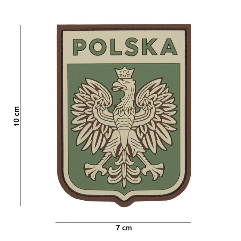 Klett Patch 3D PVC No.1110 Polska grün 7,0 x 10,0