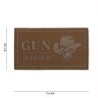 Klett Patch 3D PVC No.16121 Gun Slinger Cowboy coyote 4,1 x 7,4