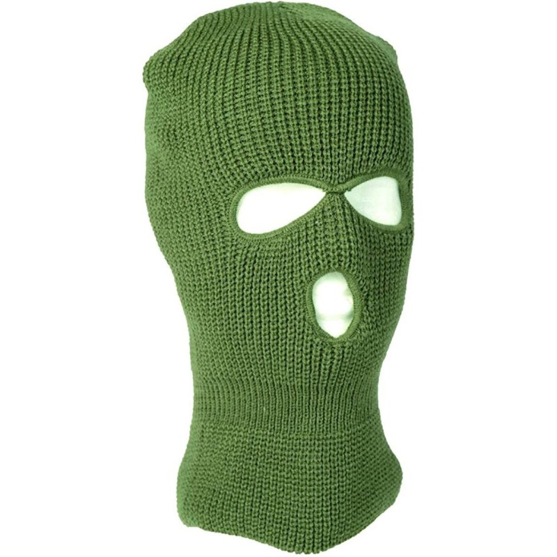 Kopfhaube Balaclava Polyacryl 3-Loch oliv