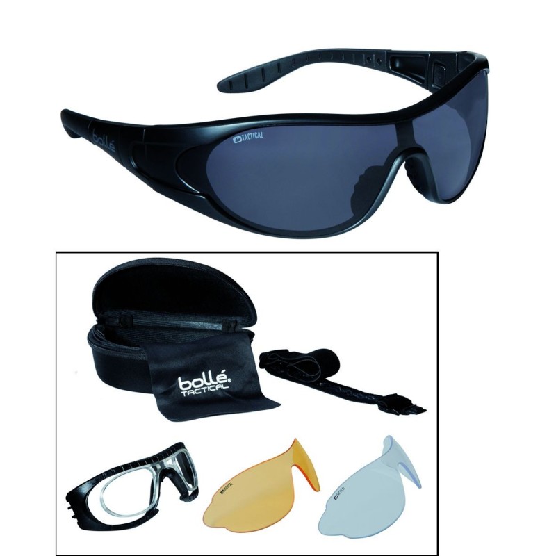 Sportbrille Tact. Brille Bollé Raider mit 3 Wechselscheiben