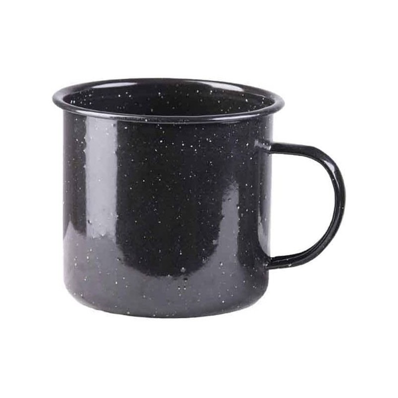 Trinkbecher 680ml Emailliert schwarz