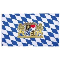 Flagge Bayern Wappen mit...