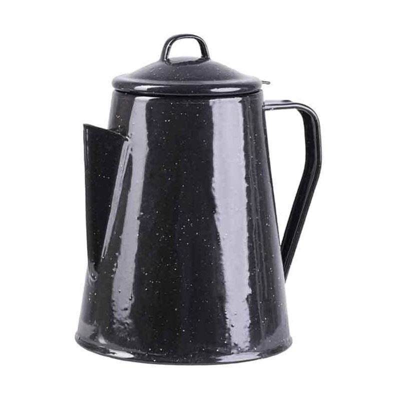 Kaffeekanne Emaille für 12 Tassen mit Percolator