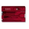 Victorinox Swiss Card Classic rot transparent