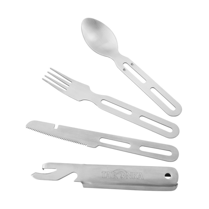 Tatonka Edelstahl Campingbesteck Cutlery Set II