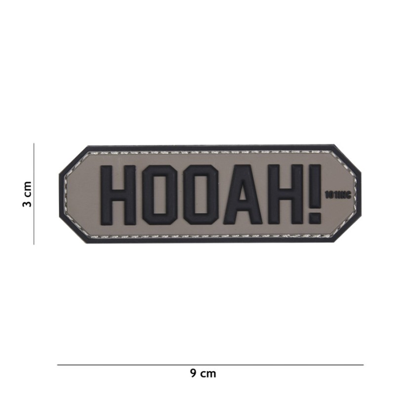 Klett Patch 3D No.17057 HOOAH! grau 3,0 x 9,0