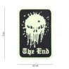 Klett Patch 3D No.19063 Skull The End glow in the Dark 7 x 4,7