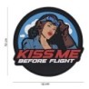 Klett Patch 3D PVC No.11171 Kiss me before flight 10 x 10