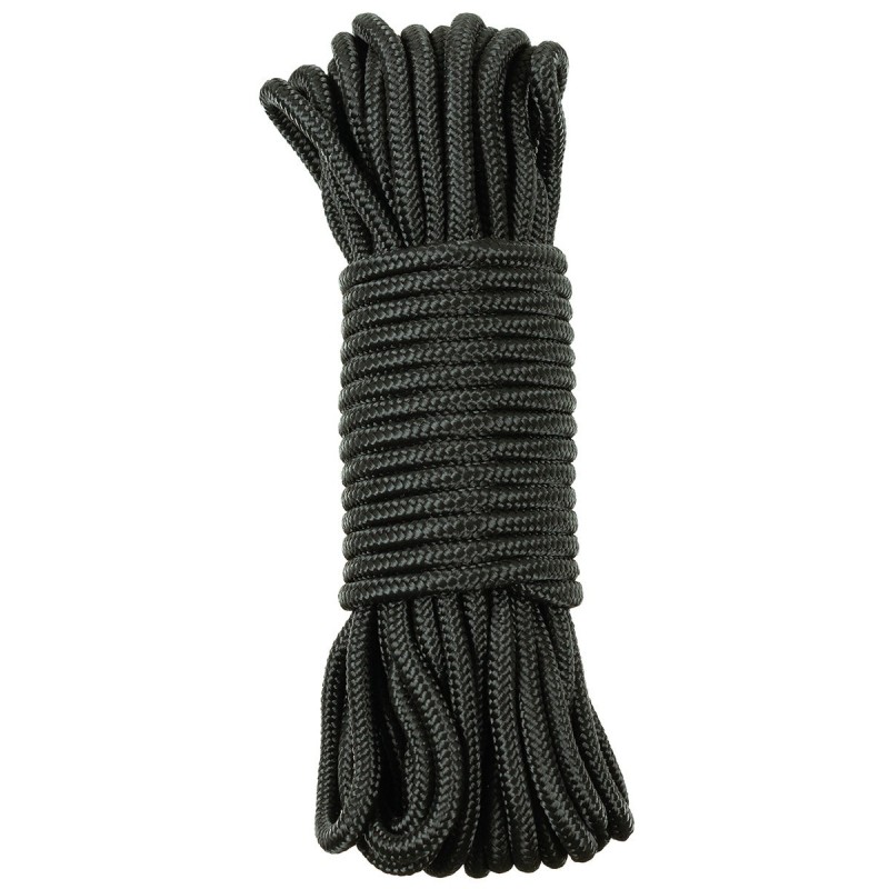 Kommando-Seil 7mm 15m (Reepschnur) schwarz 0,47€/m