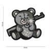 Klett Patch 3D PVC No.9015 Terror Teddy grau 7,5 x 10