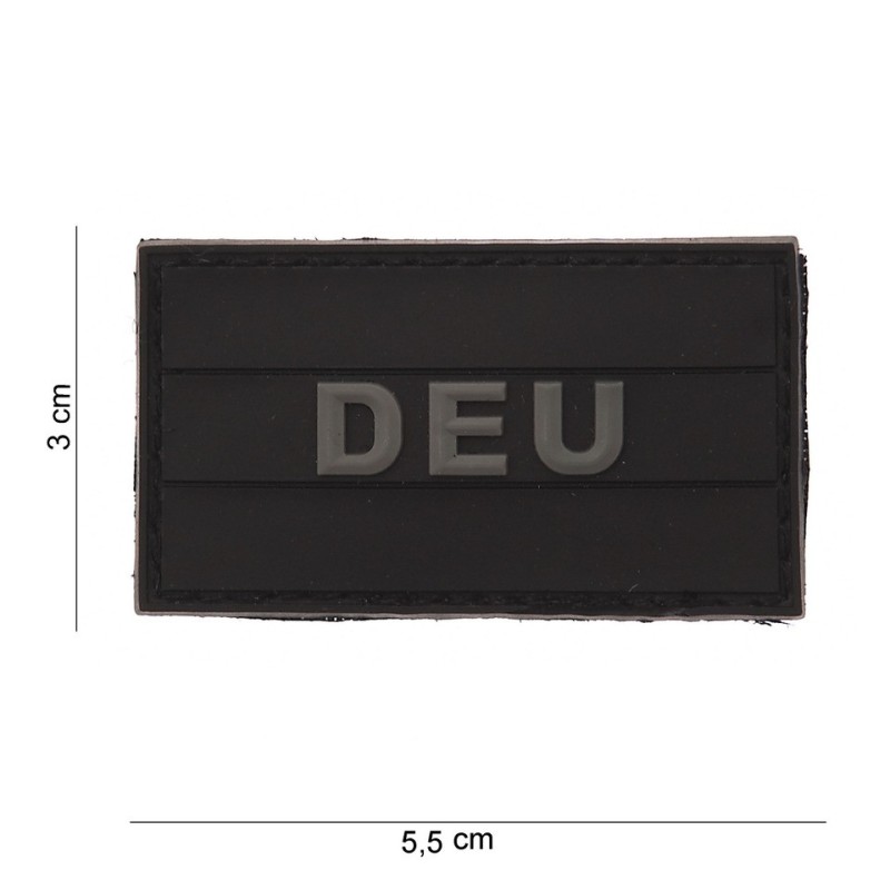 Klett Patch 3D PVC No.12019 Deutschland schwarz/grau 3 x 5,5