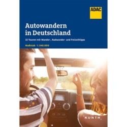 ADAC Autowandern in Deutschland. Mit großer Reisekarte.