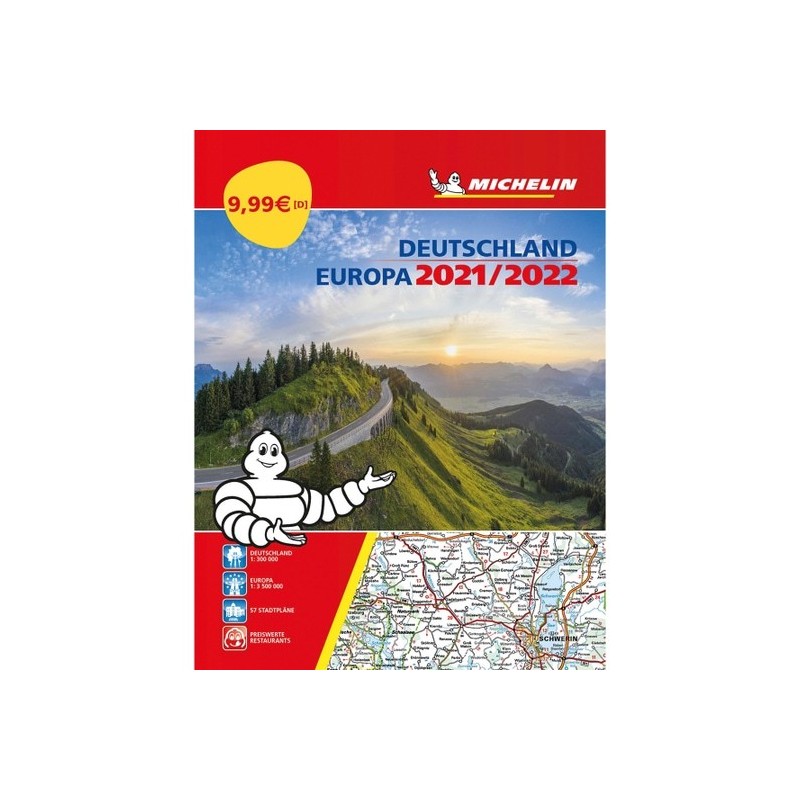 Michelin Straßenatlas Deutschland & Europa 2021/2022.