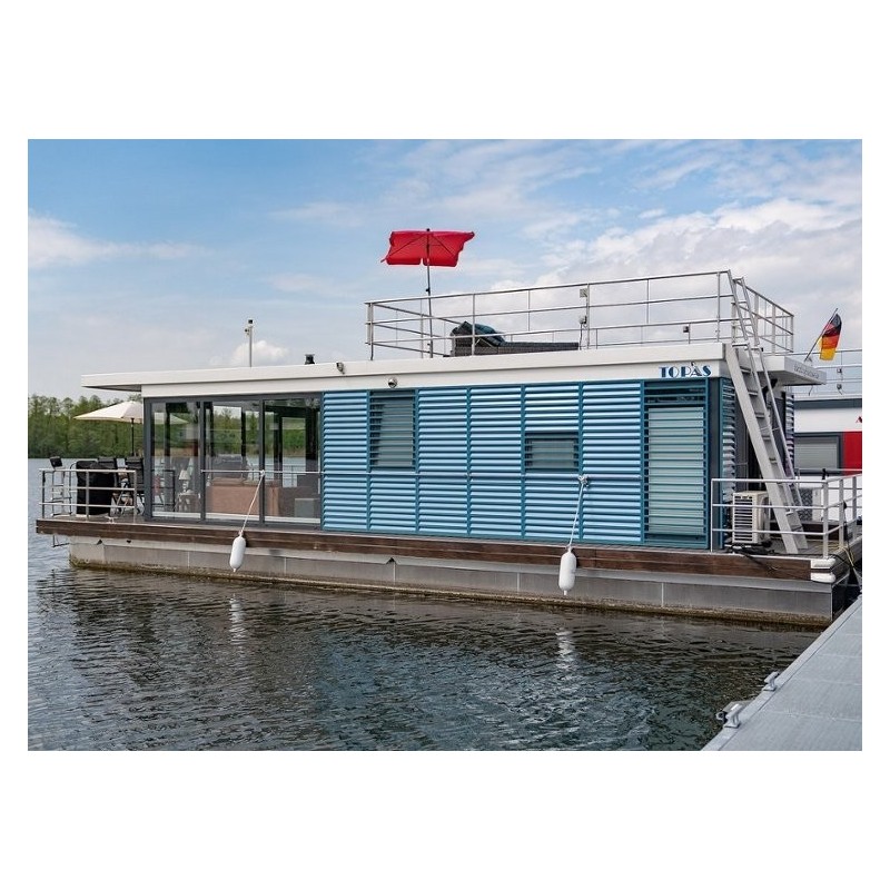 Schwimmendes Haus im Havelland - Luxuriöses Hausboot in Zehdenick