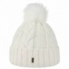 Premium Damen Wintermütze gefüttert Strickmütze Warm Fellbommel Mütze Beanie