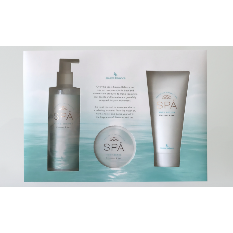 Wellness Geschenkset: SPA Ocean Breeze I Body Lotion, Peelingsalz & Duschgel