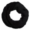 Winter Damen Loop Schal mit Wendemöglichkeit | Strickoptik und Felloptik | Warm und Flauschig [Schwarz]