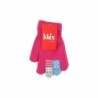 Winter Kinder Handschuhe mit Tier Fingern | Fingerhandschuhe mit bunten Tiergesichtern [Pink]